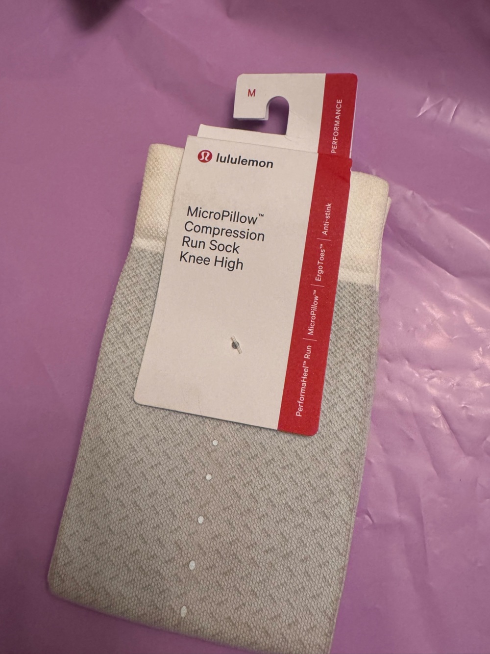 Lululemon microcompression run sock knee high